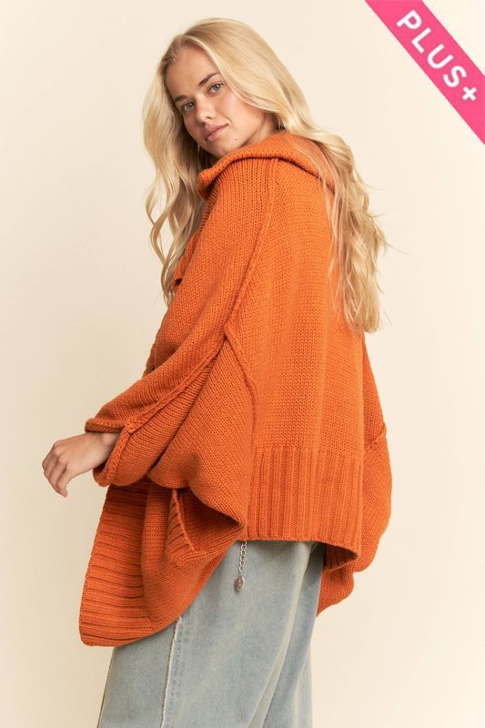 OPEN FRONT JACKET LONG VOLUMINOUS SLEEVES