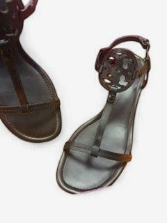 Tory Burch Miller Leather Wedge Sandal