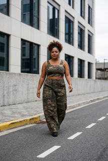Camo Wide Leg Pant
