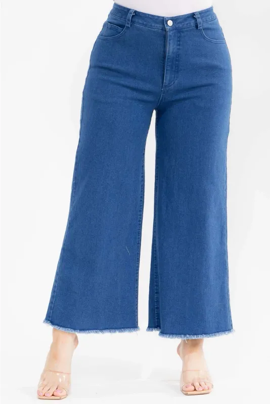 Wide Leg Cropped Jean
