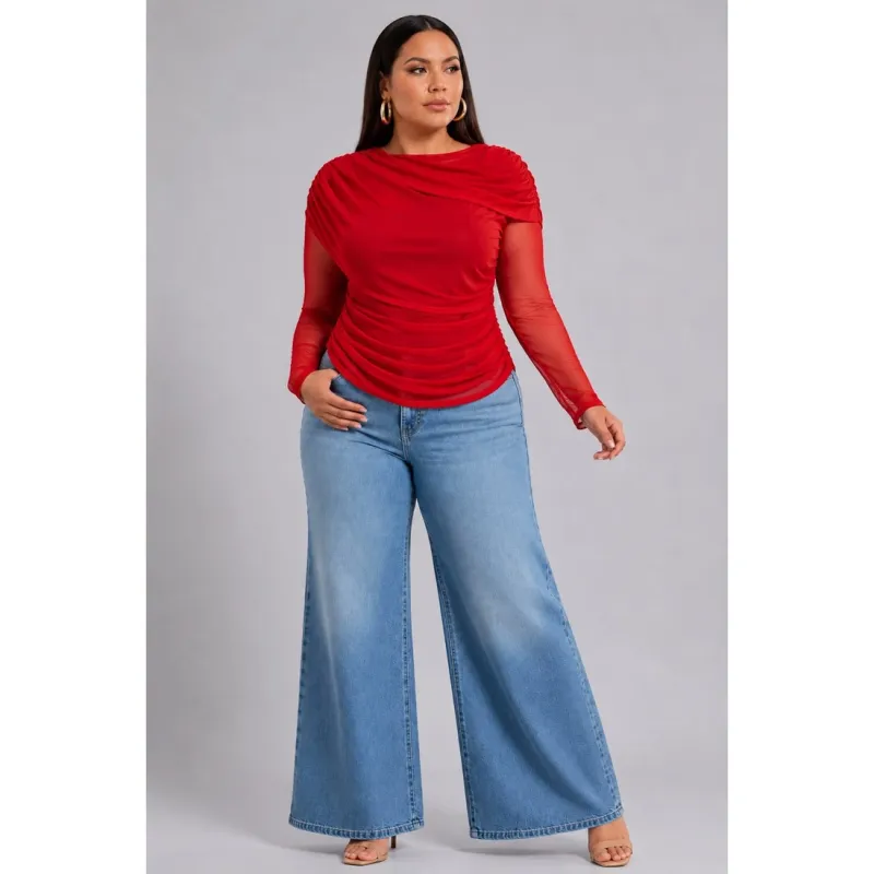 Sculpted Drape Top