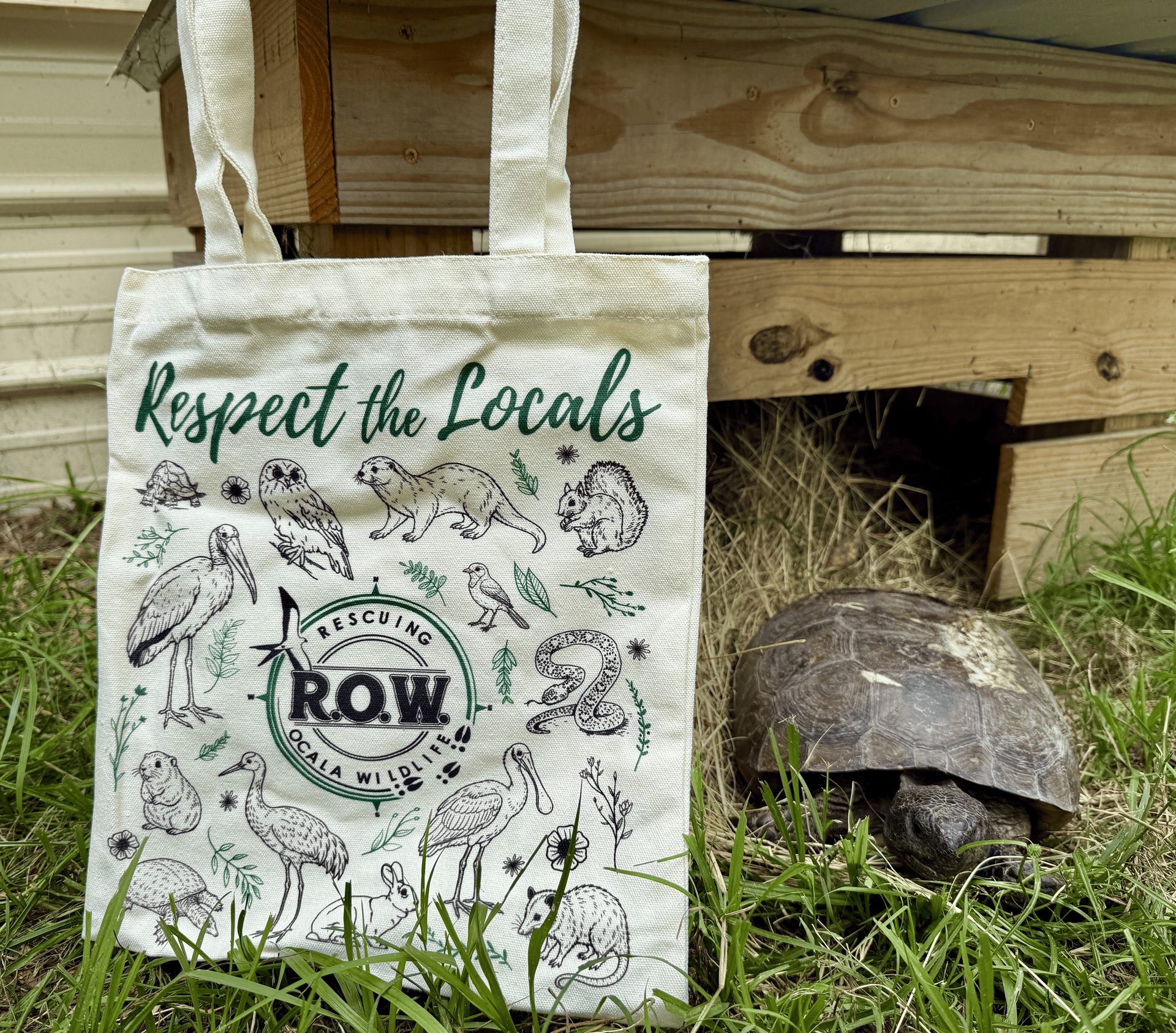 Respect the Locals Canvas Tote Bag
