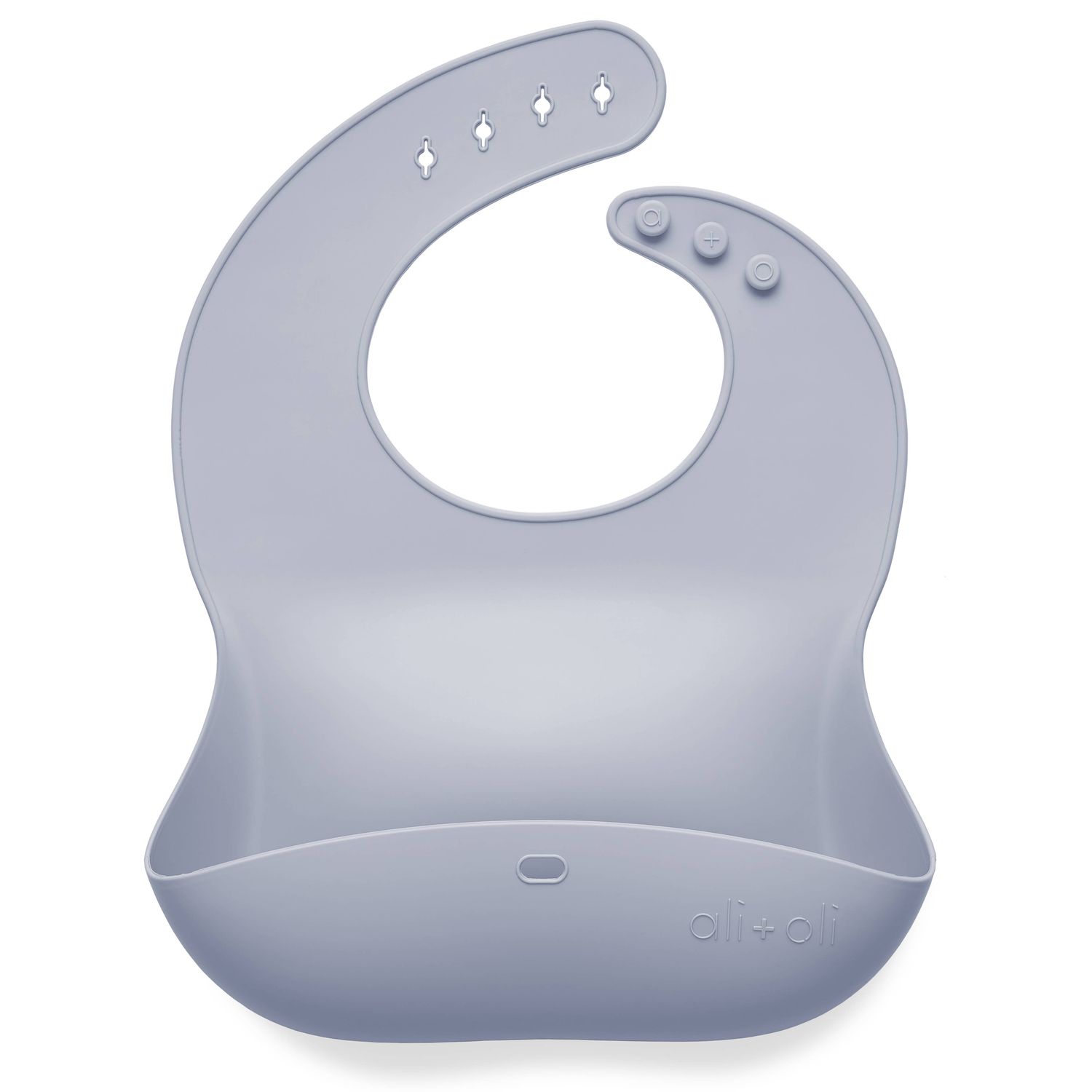Silicone Baby Bib Roll Up & Stay Closed (Pebble) Silicone Baby Bib Roll Up & Stay Closed (Pebble)