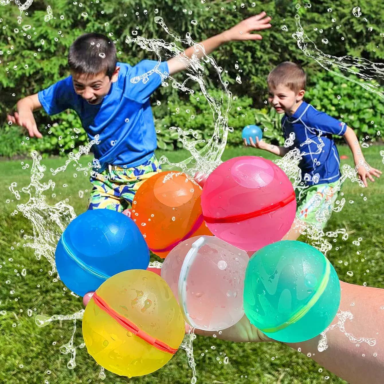 Magnetic Reusable Water Balloons 6 pcs Magnetic Reusable Water Balloons 6 pcs