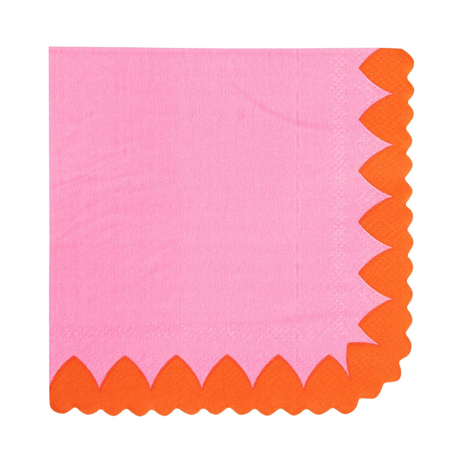 Scalloped Heart Border Cocktail Napkin Scalloped Heart Border Cocktail Napkin