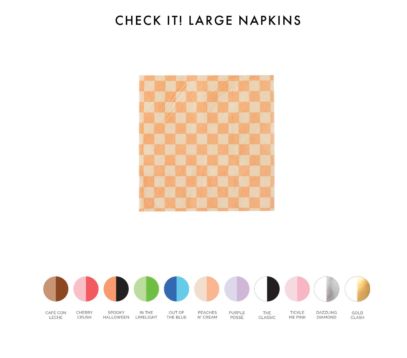 Check It! Cocktail Napkins - 20 Pk.