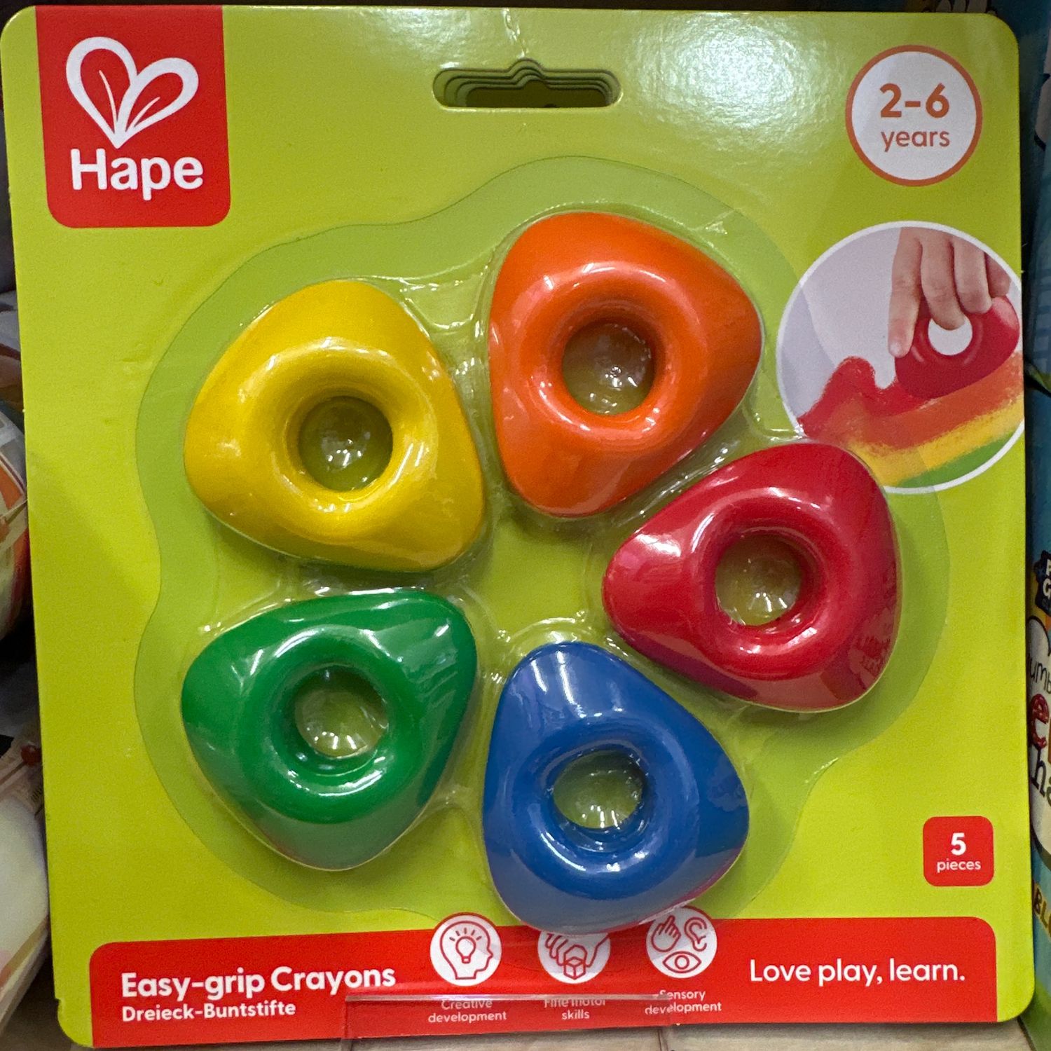 Easy-grip Crayons