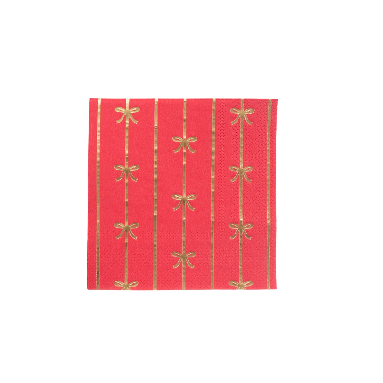 CHERRY RED SIGNATURE BOW SMALL NAPKINS CHERRY RED SIGNATURE BOW SMALL NAPKINS