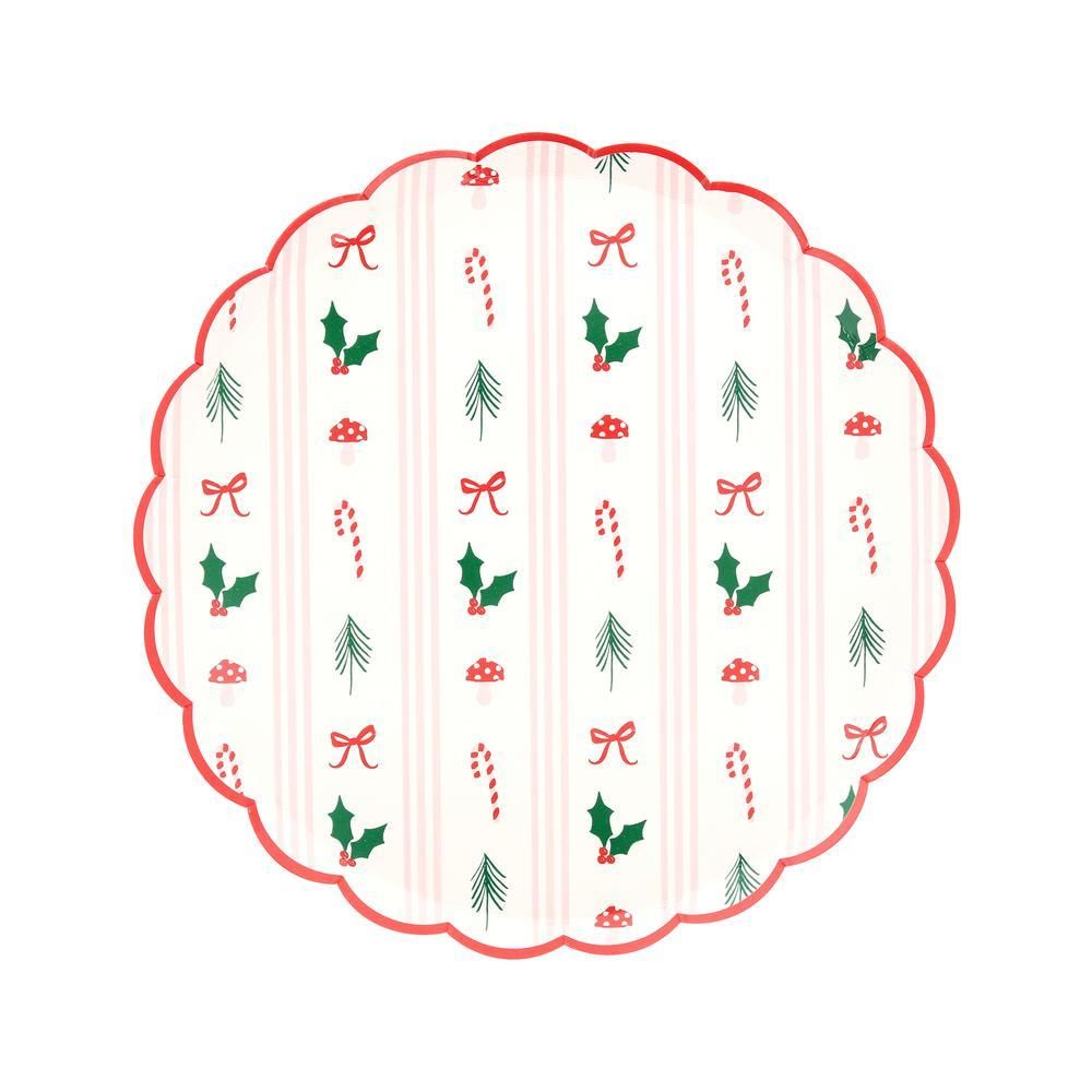 Festive Icon Stripes Side Plates