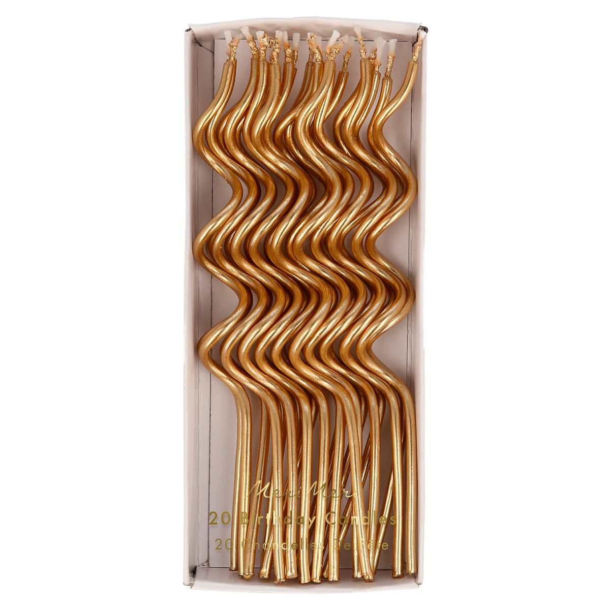Gold Swirly Candle