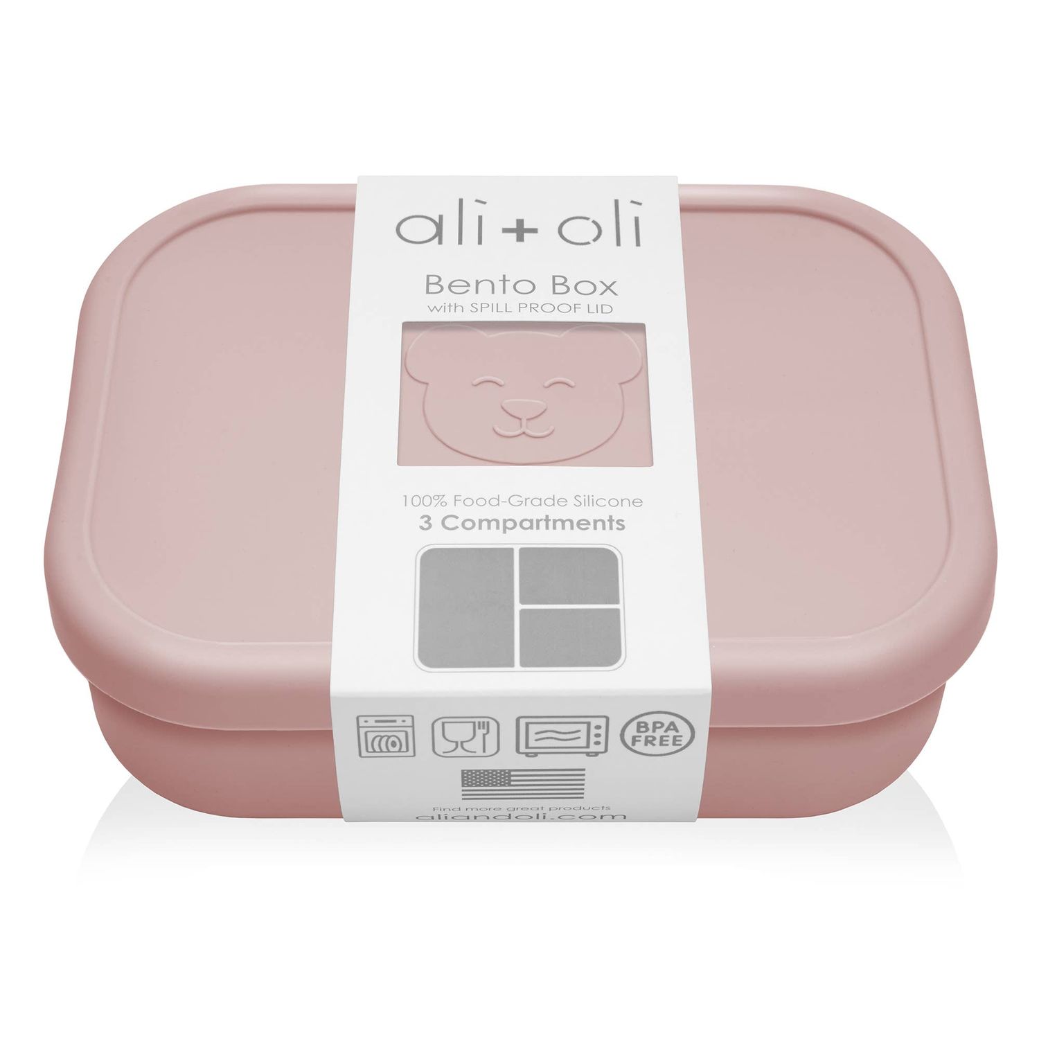 Leakproof Silicone Bento Box (Rose) Back to School Leakproof Silicone Bento Box (Rose) Back to School