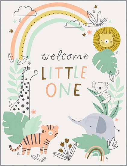 Baby Greeting Card - In The Jungle Baby Greeting Card - In The Jungle