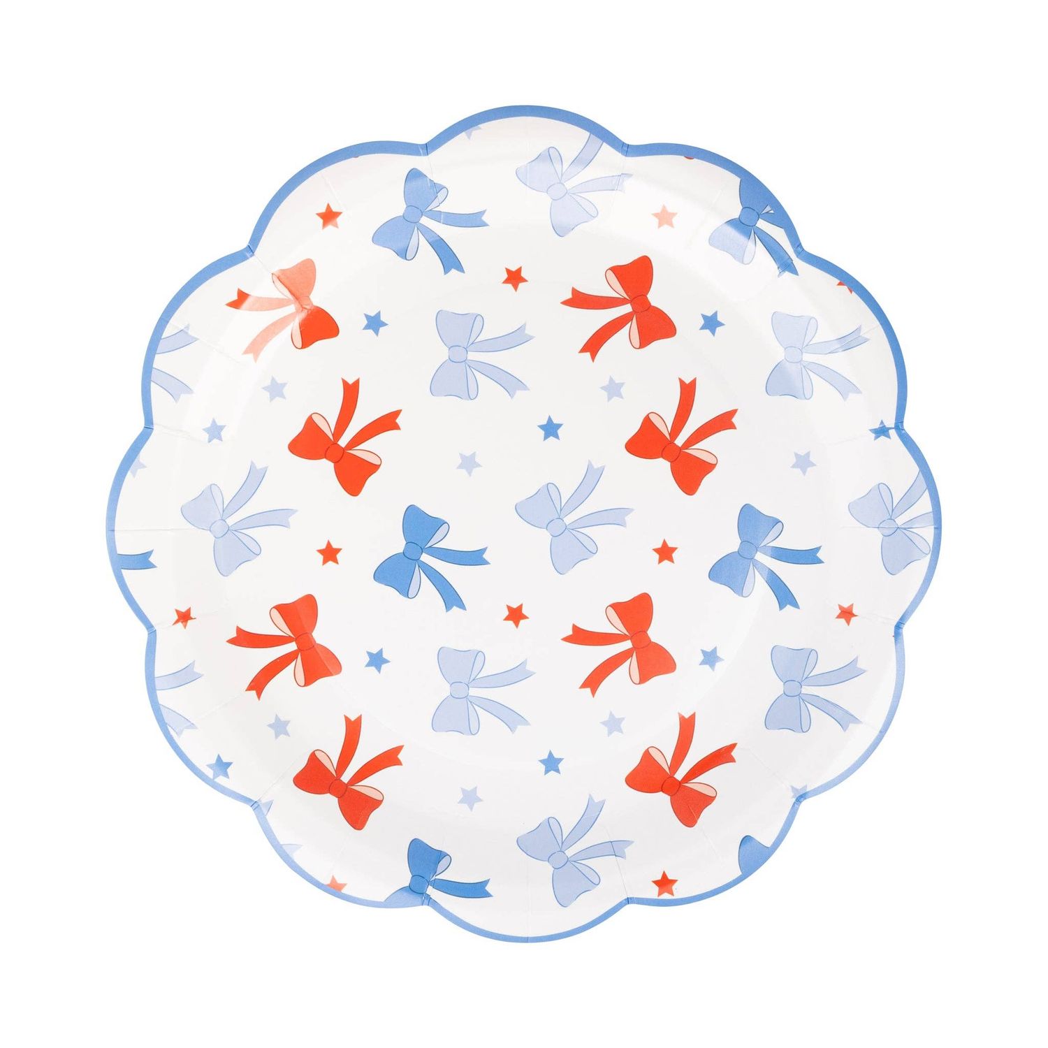 PLPL1049 - Bows Plate (8 ct) PLPL1049 - Bows Plate (8 ct)