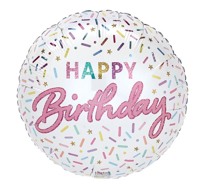 17"  BIRTHDAY SPRINKLES