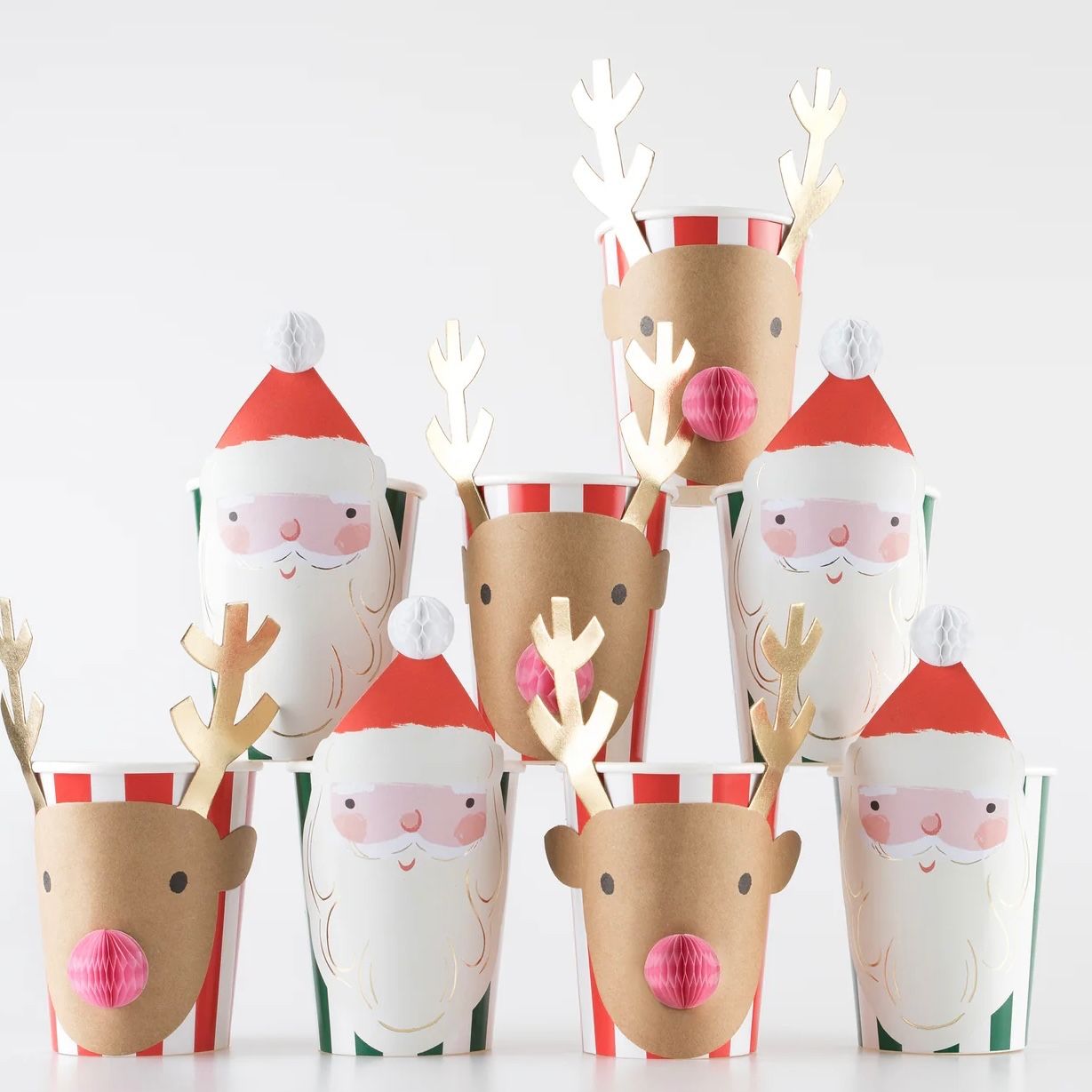 Christmas Honeycomb Cups