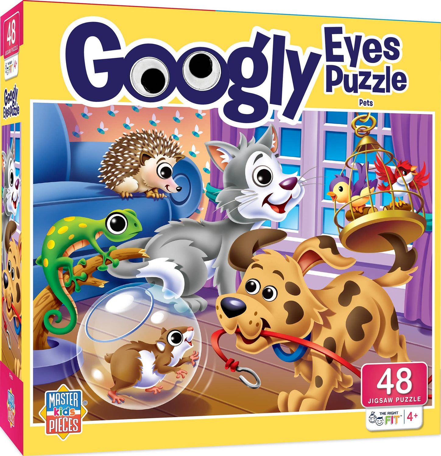 Googly Eyes - Pets 48 Piece Puzzle Googly Eyes - Pets 48 Piece Puzzle