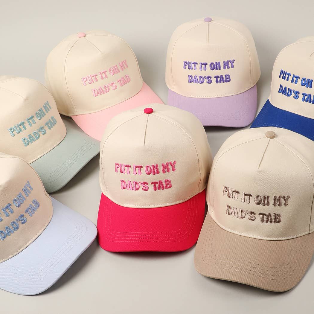 Put It On My Dad's Tab Embroidery Two-Tone Hat Put It On My Dad's Tab Embroidery Two-Tone Hat