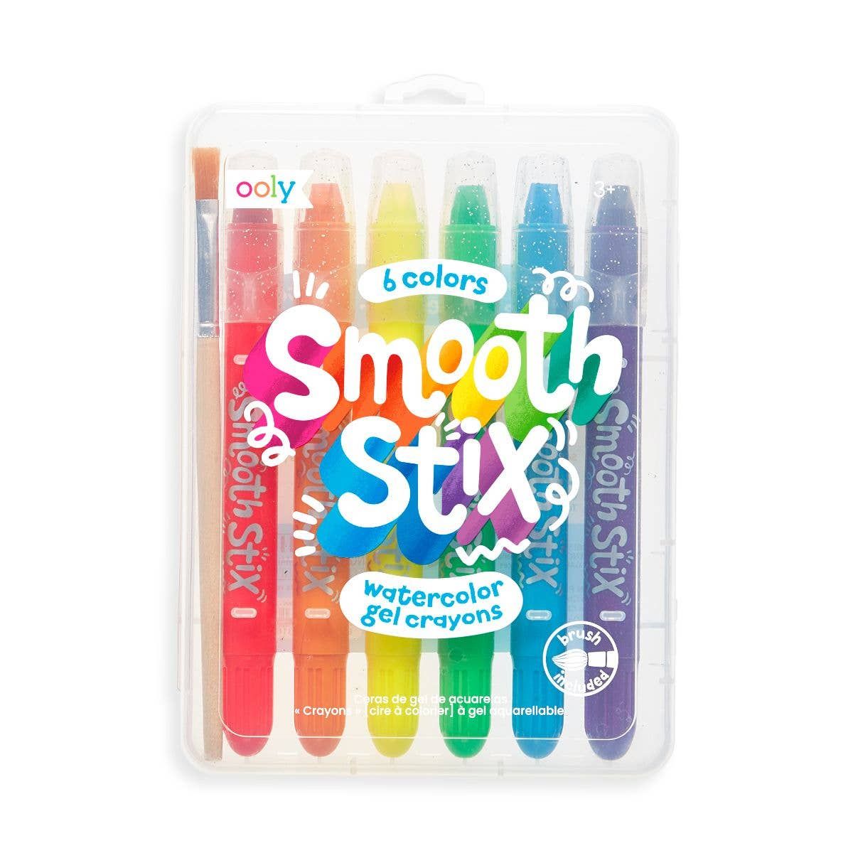 Smooth Stix Watercolor Gel Crayons - Set of 6 Colors Smooth Stix Watercolor Gel Crayons - Set of 6 Colors