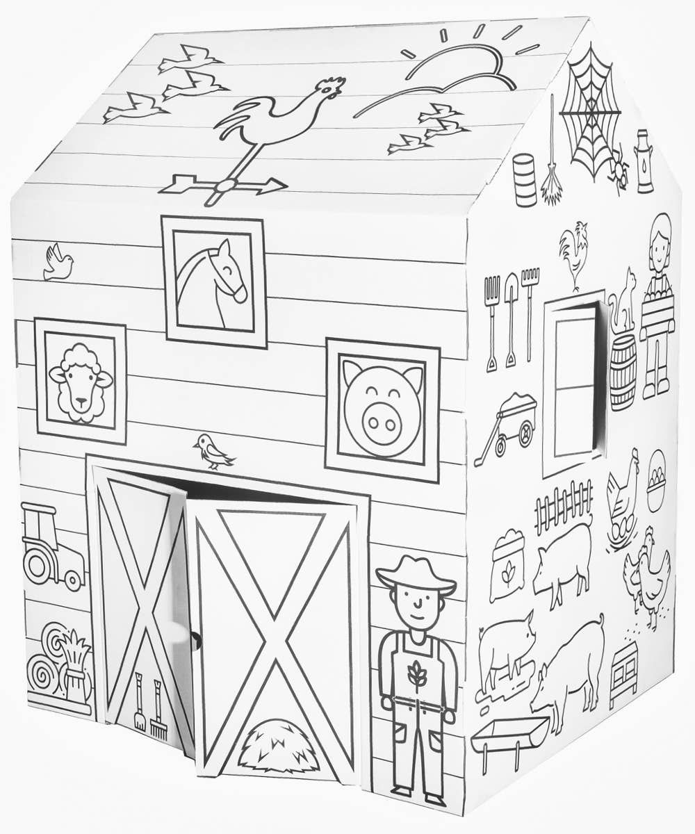 ColorJo ColorJo "Good Morning Barn" Color your Own Playhouse