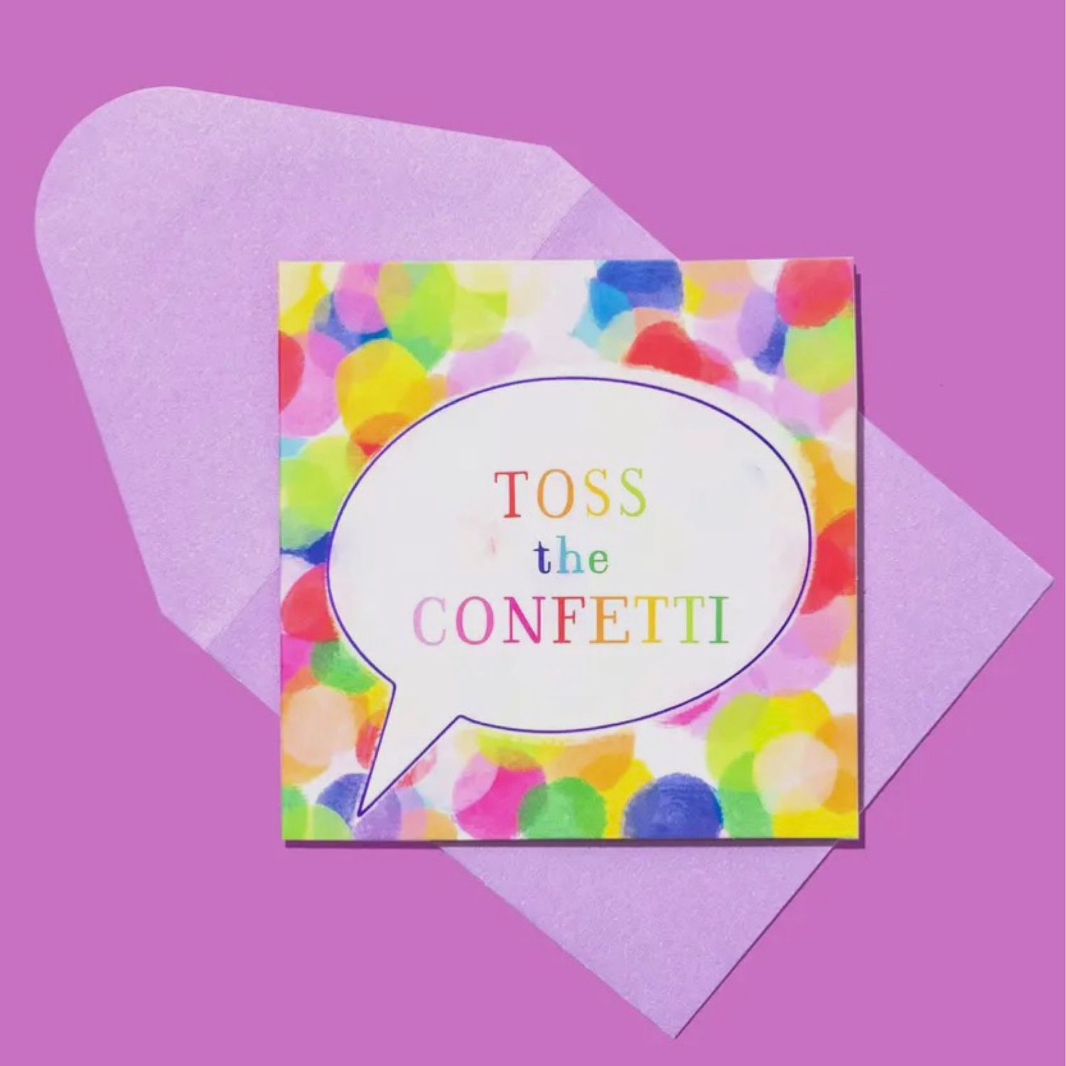 Toss The Confetti- Gift Card Enclosure