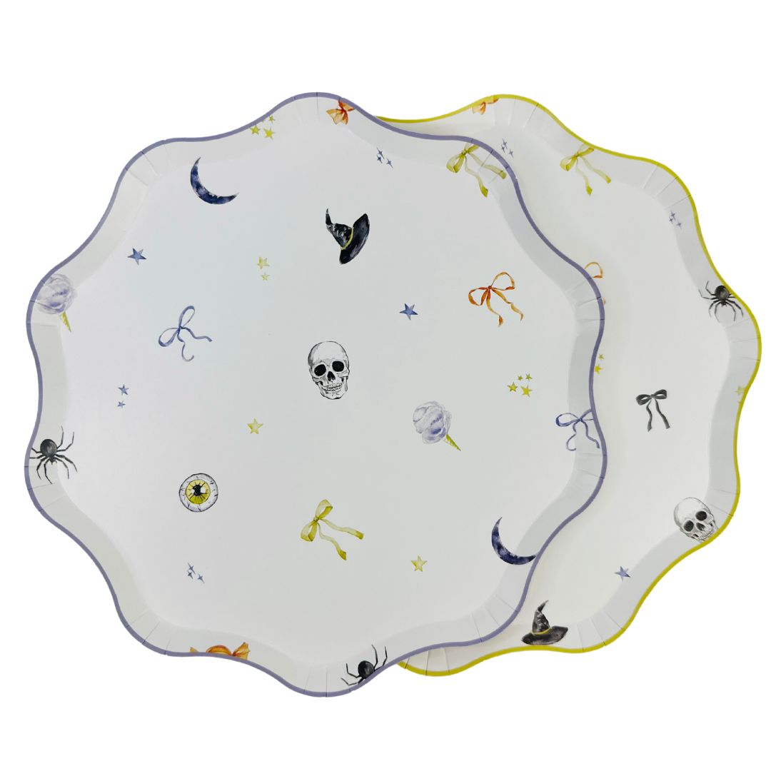 Bows & Boos Halloween Patterned Plate Set Bows & Boos Halloween Patterned Plate Set