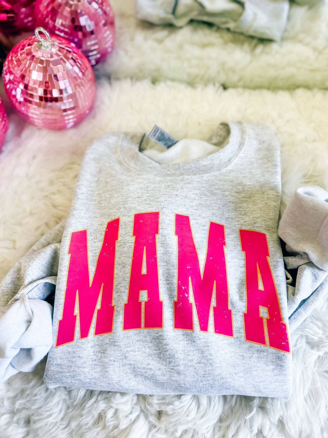 Distressed Mama Sweatshirt Distressed Mama Sweatshirt, Size: Medium