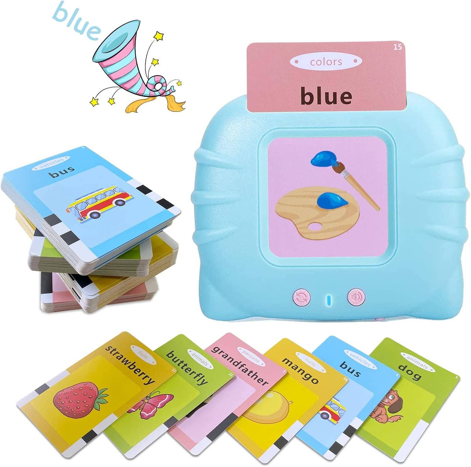 Children Learning Audible Talking Flash Cards For Kids