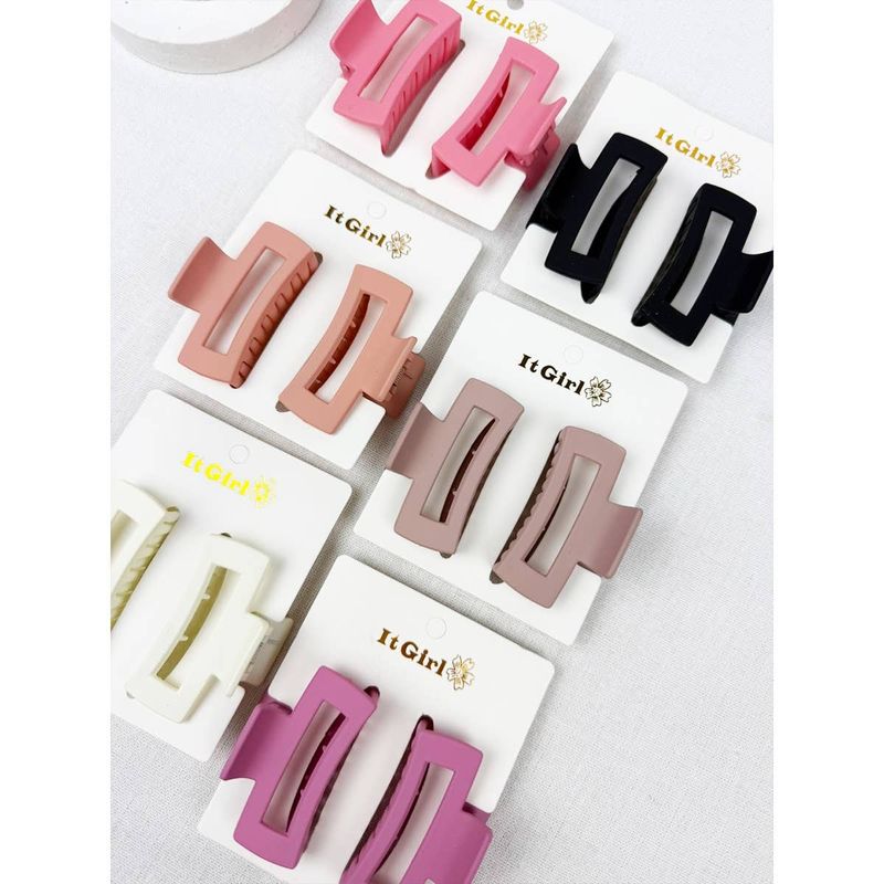 Medium Cut Out Rectangle Hair Claw