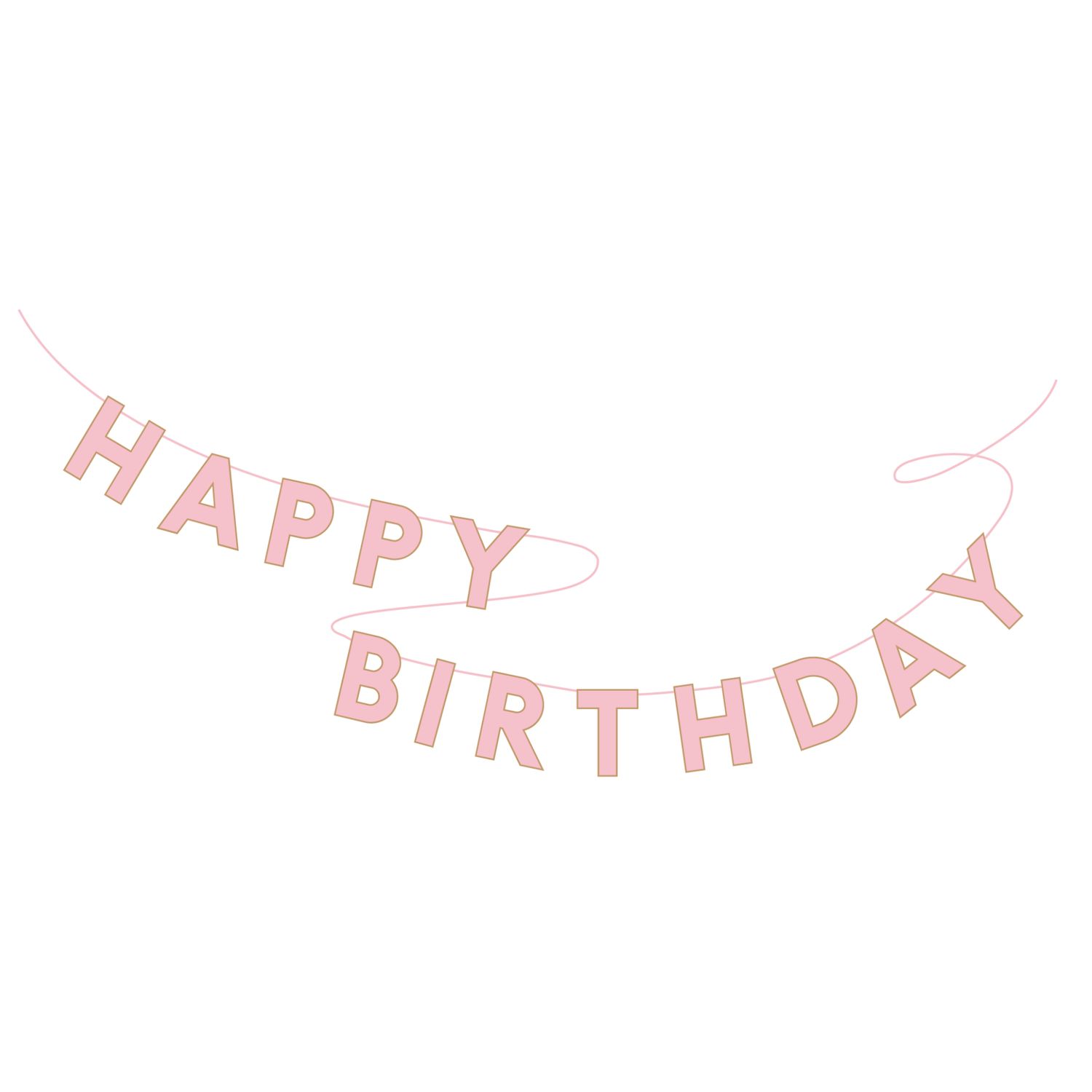 PINK SIGNATURE HAPPY BIRTHDAY BANNER PINK SIGNATURE HAPPY BIRTHDAY BANNER