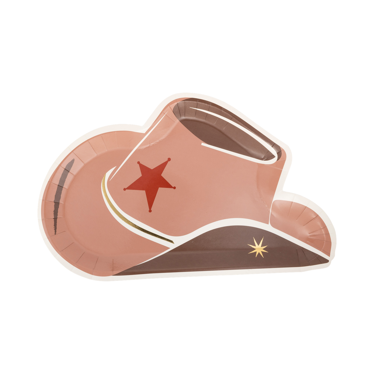 Cowboy Tan Hat Paper Plate Cowboy Tan Hat Paper Plate