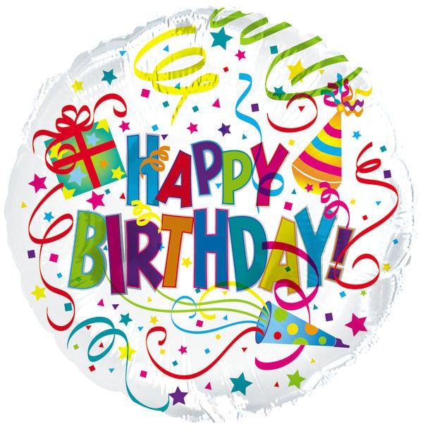 18" Happy Birthday Party Hat & Horn