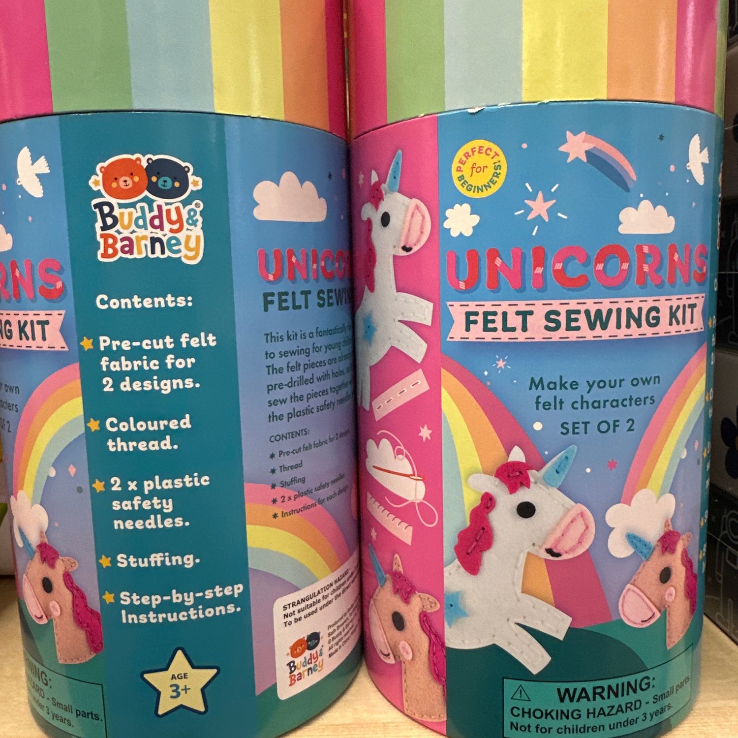 Felt Sewing Kit Tube- Unicorn