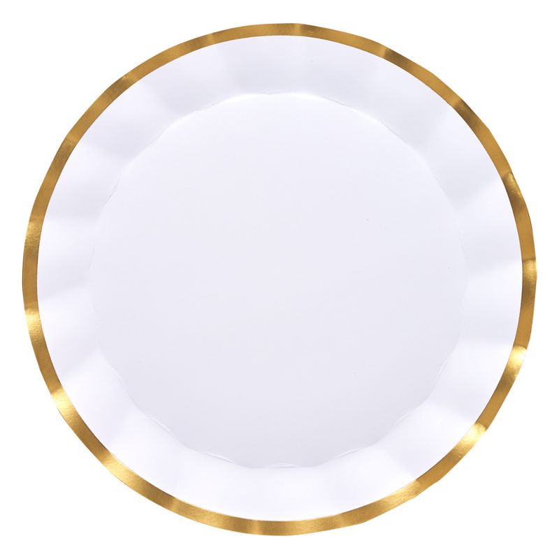 Everyday White Wavy Charger Plates