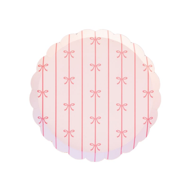 PETAL PINK SIGNATURE BOW SMALL PLATES