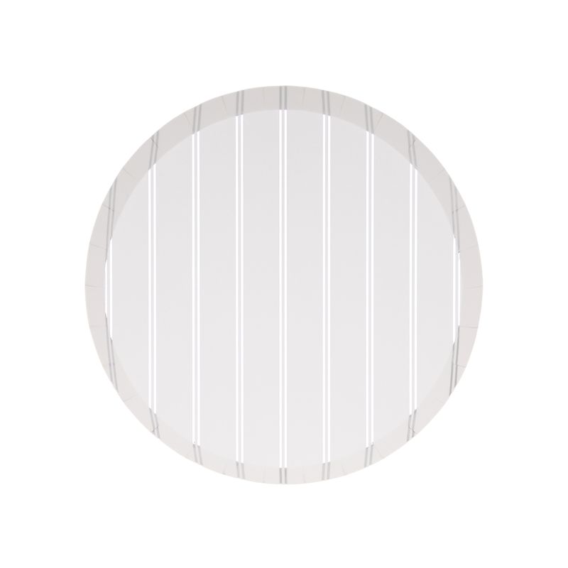 SILVER SIGNATURE STRIPE SMALL PLATES