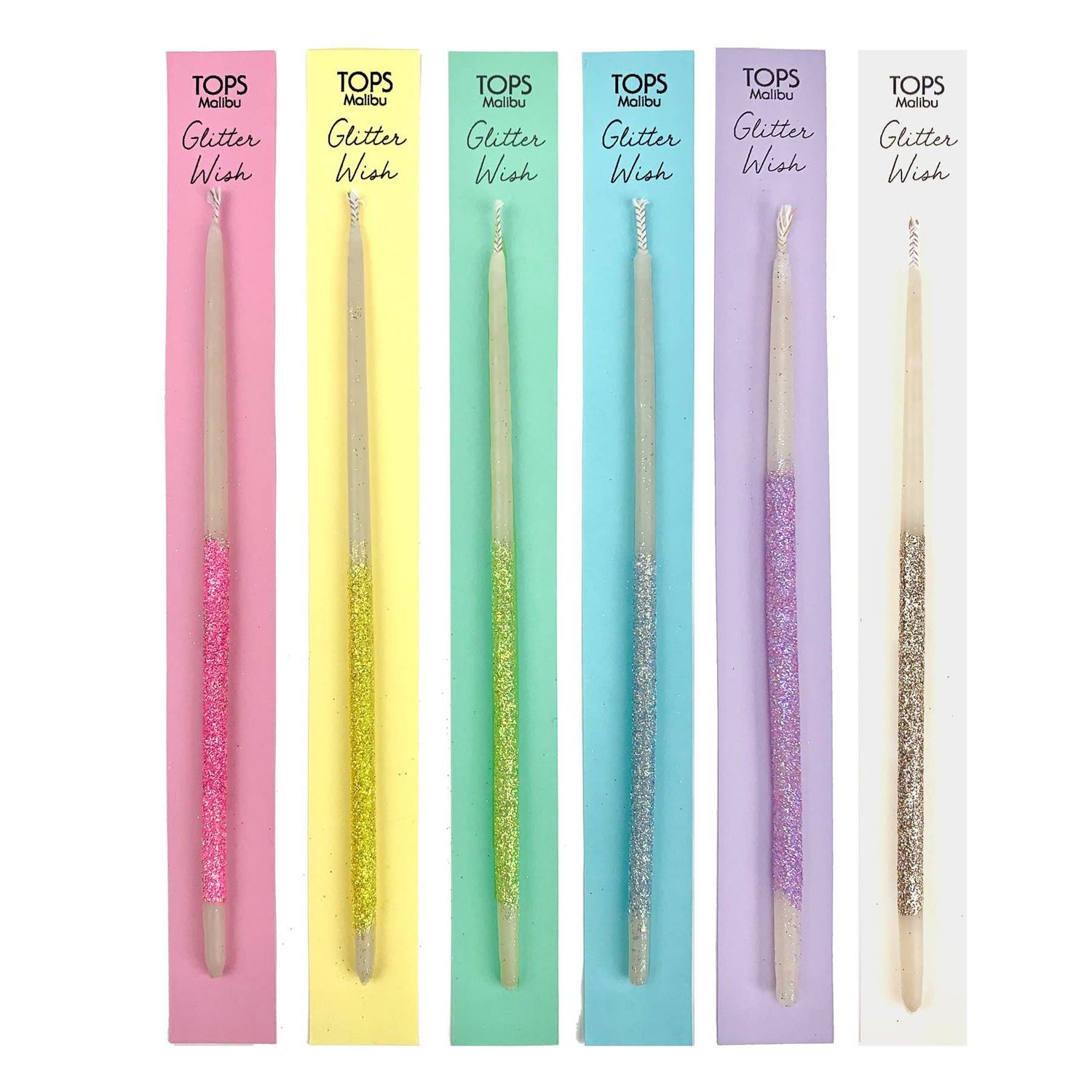 Glitter Wish 6 Glitter Wish 6" Beeswax Candle
