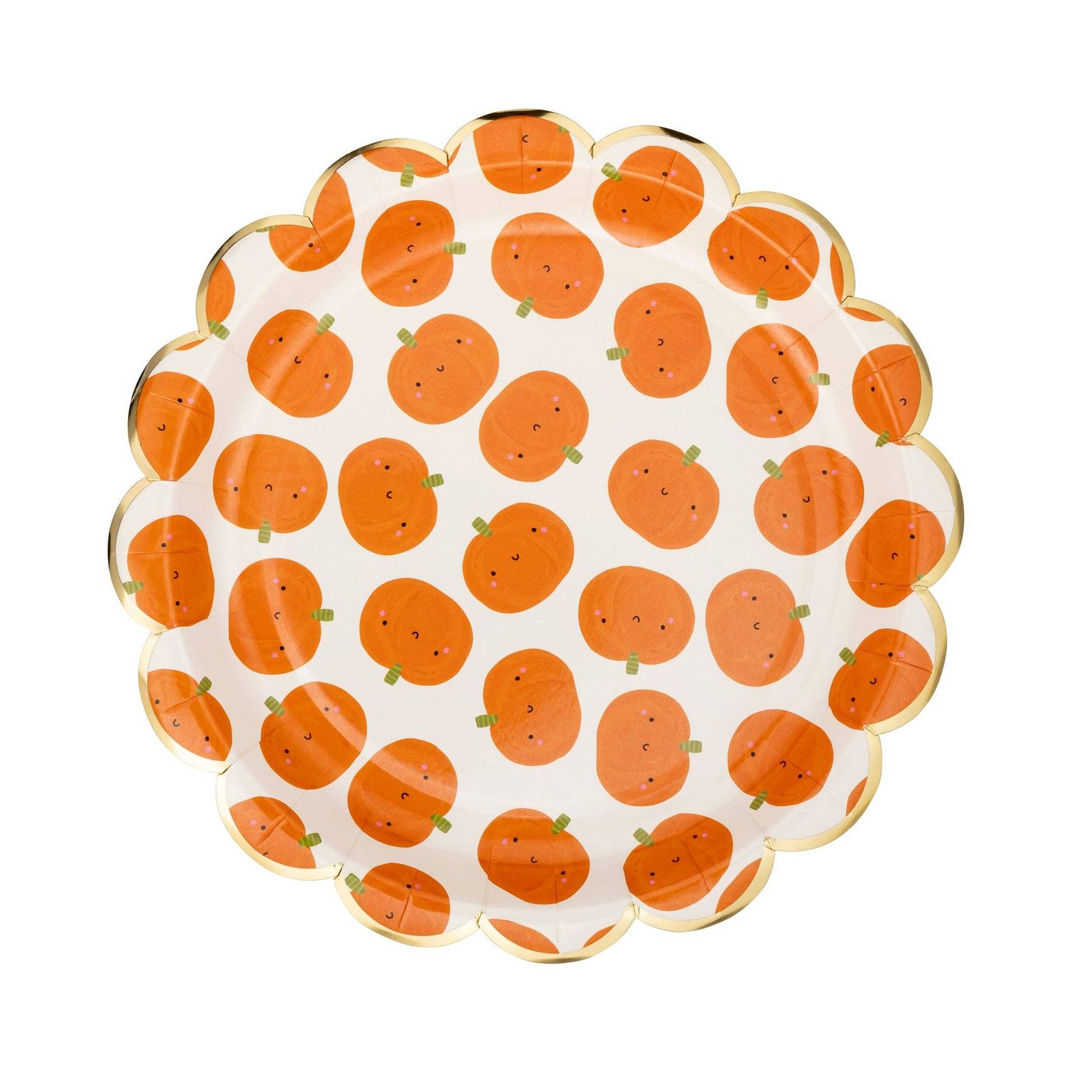 Scatter Pumpkin Scallop Plate Scatter Pumpkin Scallop Plate