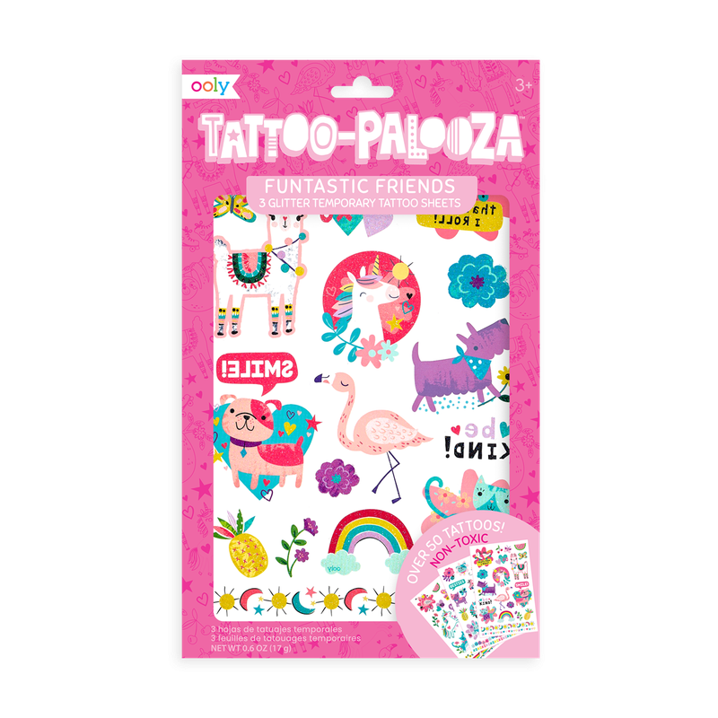 Tattoo Palooza: Glitter Temporary Tattoos - Funtastic Friends
