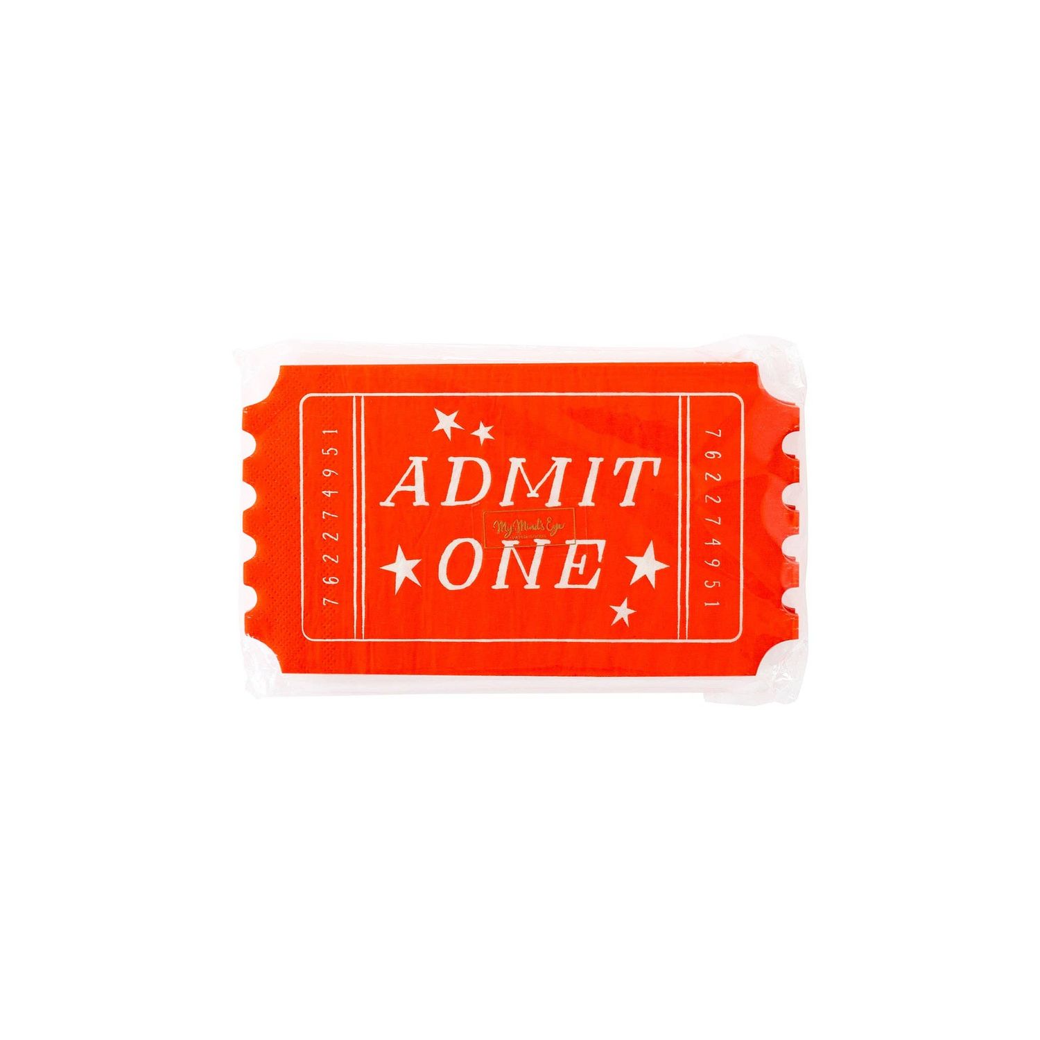 Carnival Ticket Shaped Napkin Carnival Ticket Shaped Napkin