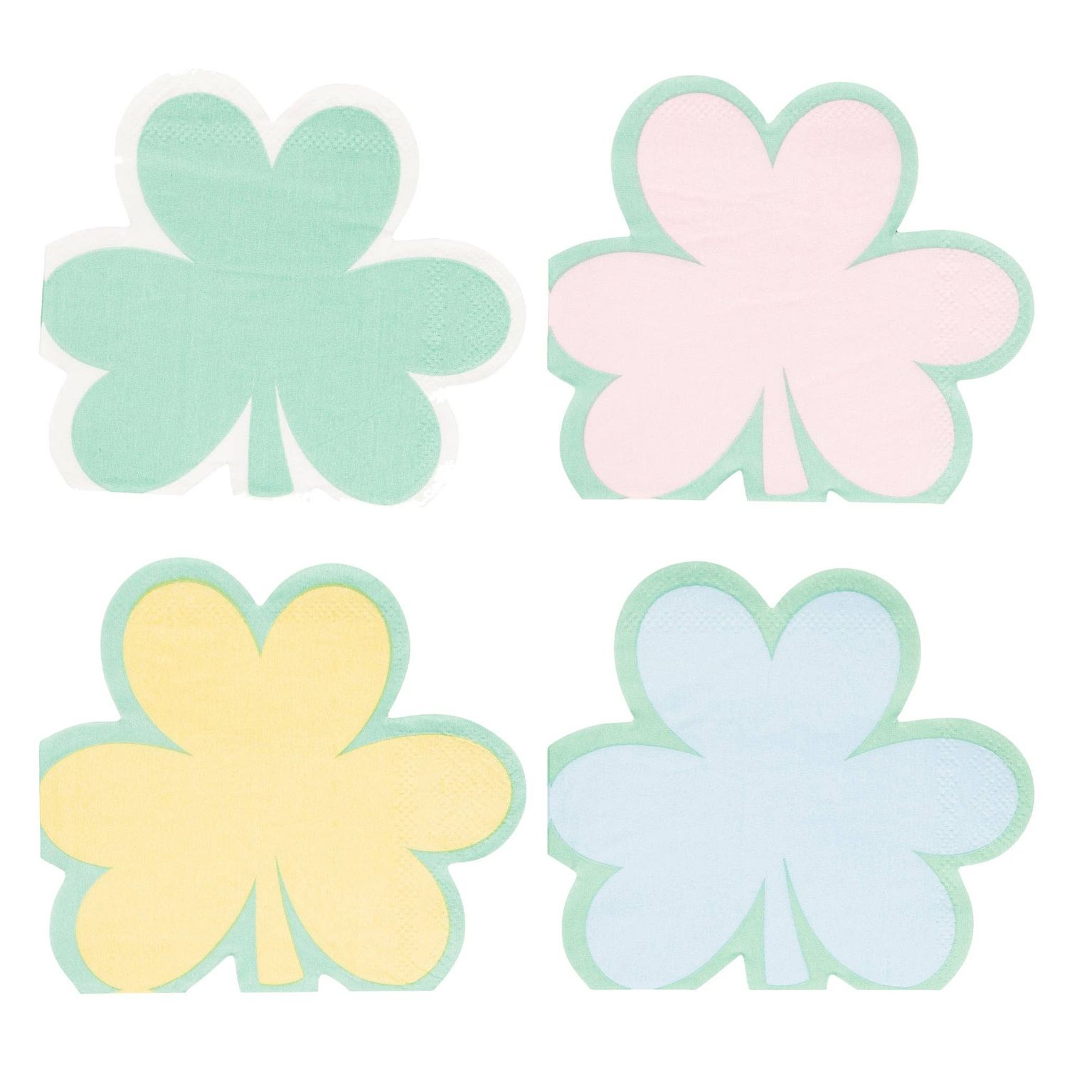 Pastel Shamrock Cocktail Napkin Set Pastel Shamrock Cocktail Napkin Set