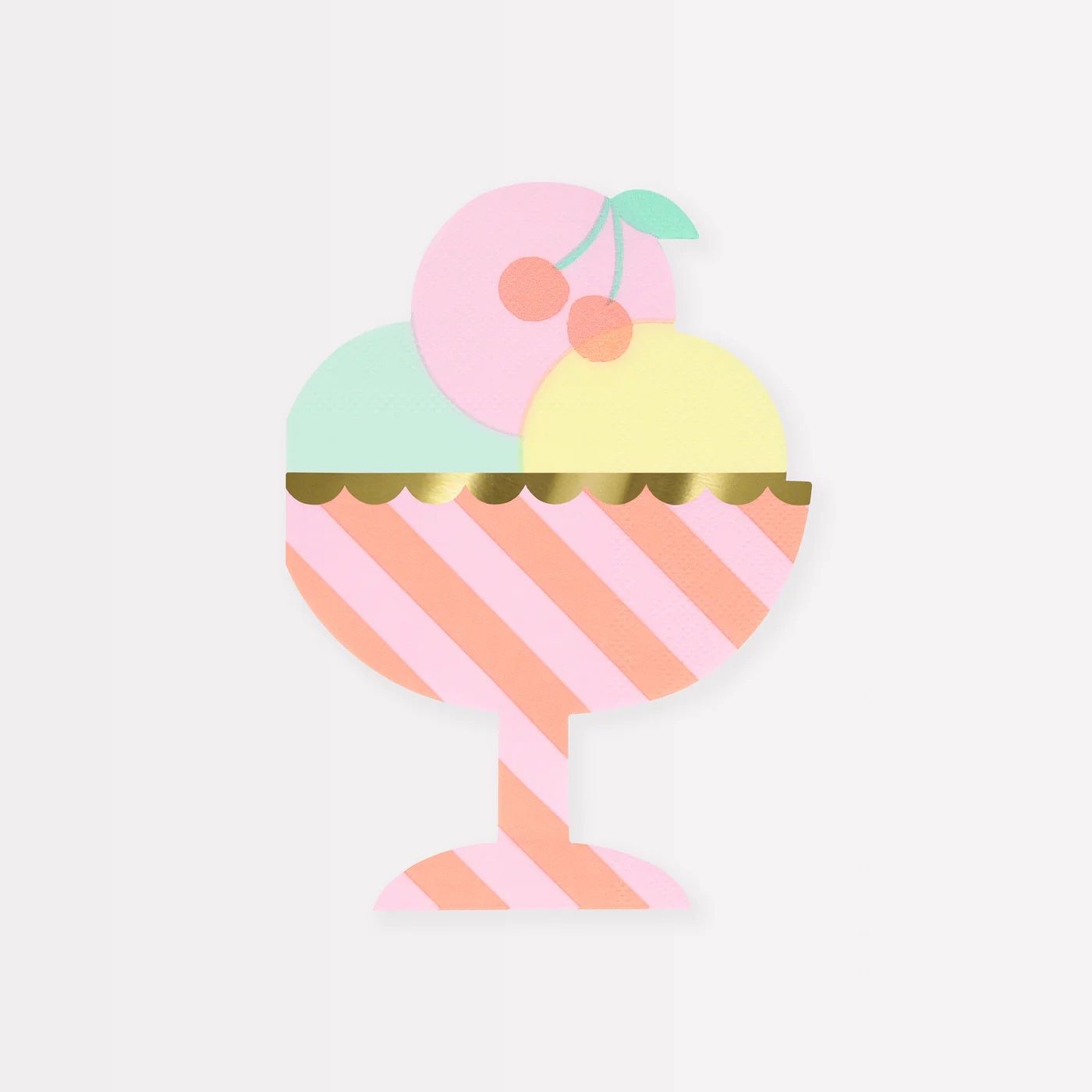 Ice Cream Sundae Napkins