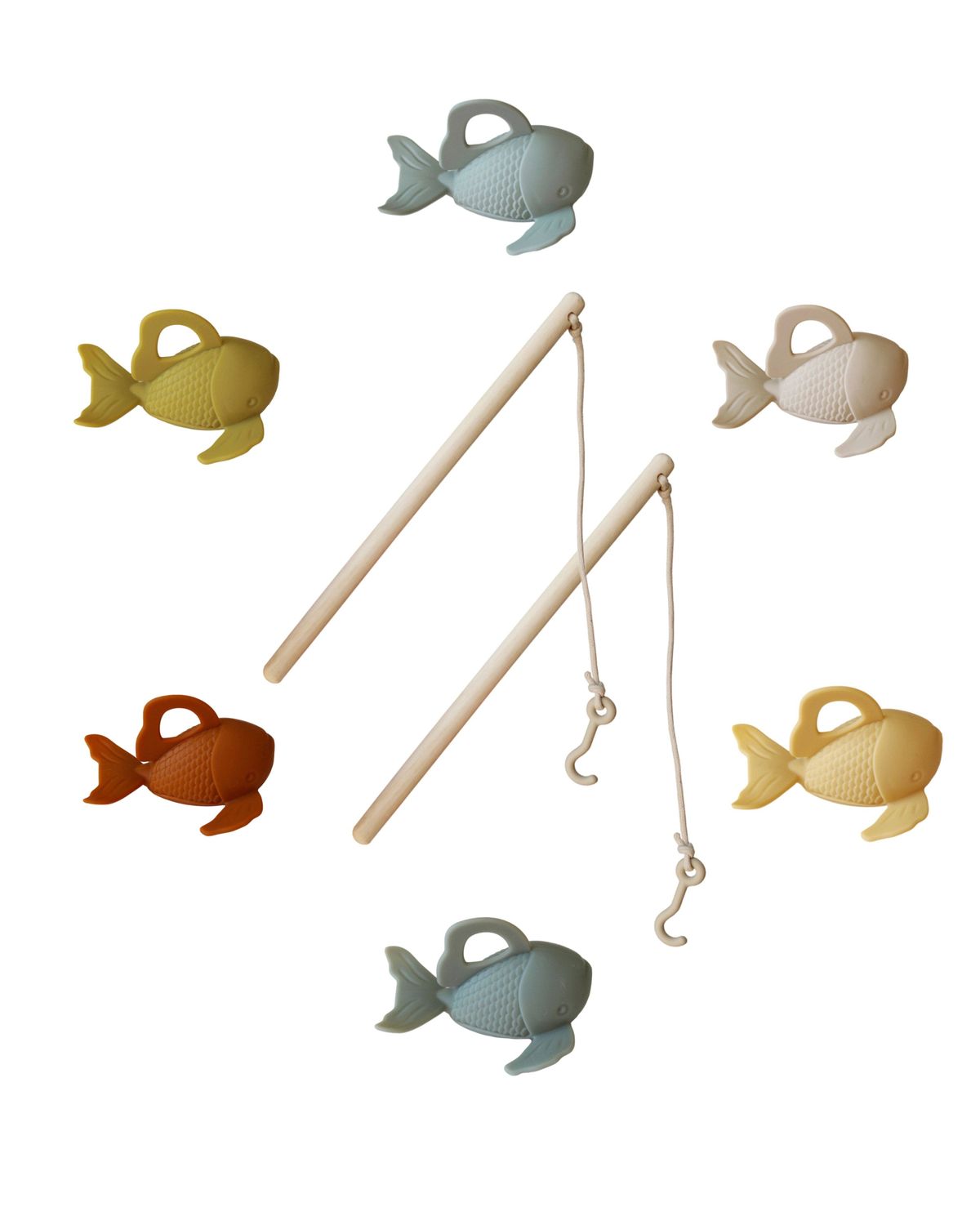 Silicone and Wood Fishing Play Set Silicone and Wood Fishing Play Set