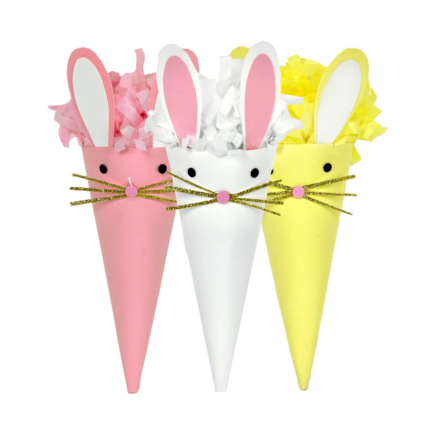 Mini 4 Mini 4" Surprise Cone - Easter - Bunny - Assorted Colors
