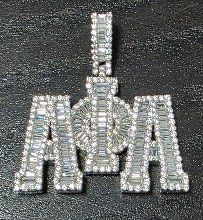 Alpha Baguette AΦA Pendant
