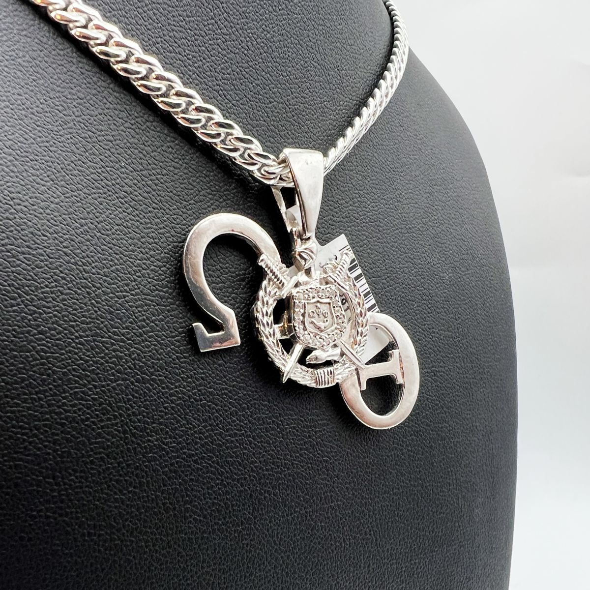 Open Diagonal Chapter Pendant