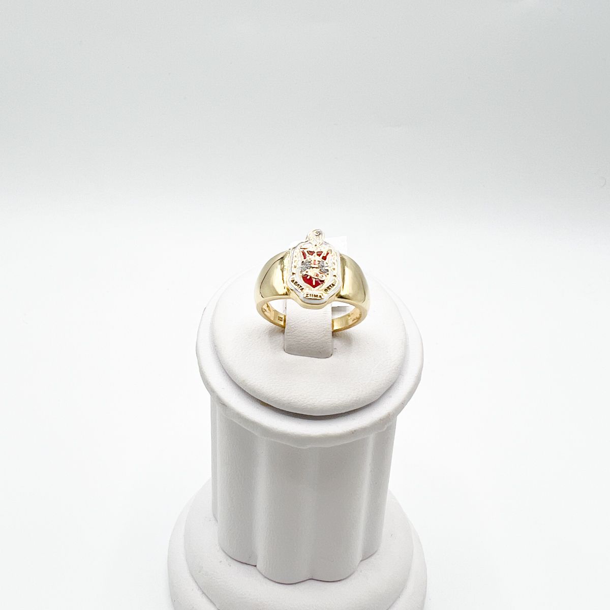 The Large Shield Thick Band Delta Sigma Theta Ring The Large Shield Thick Band Delta Sigma Theta Ring