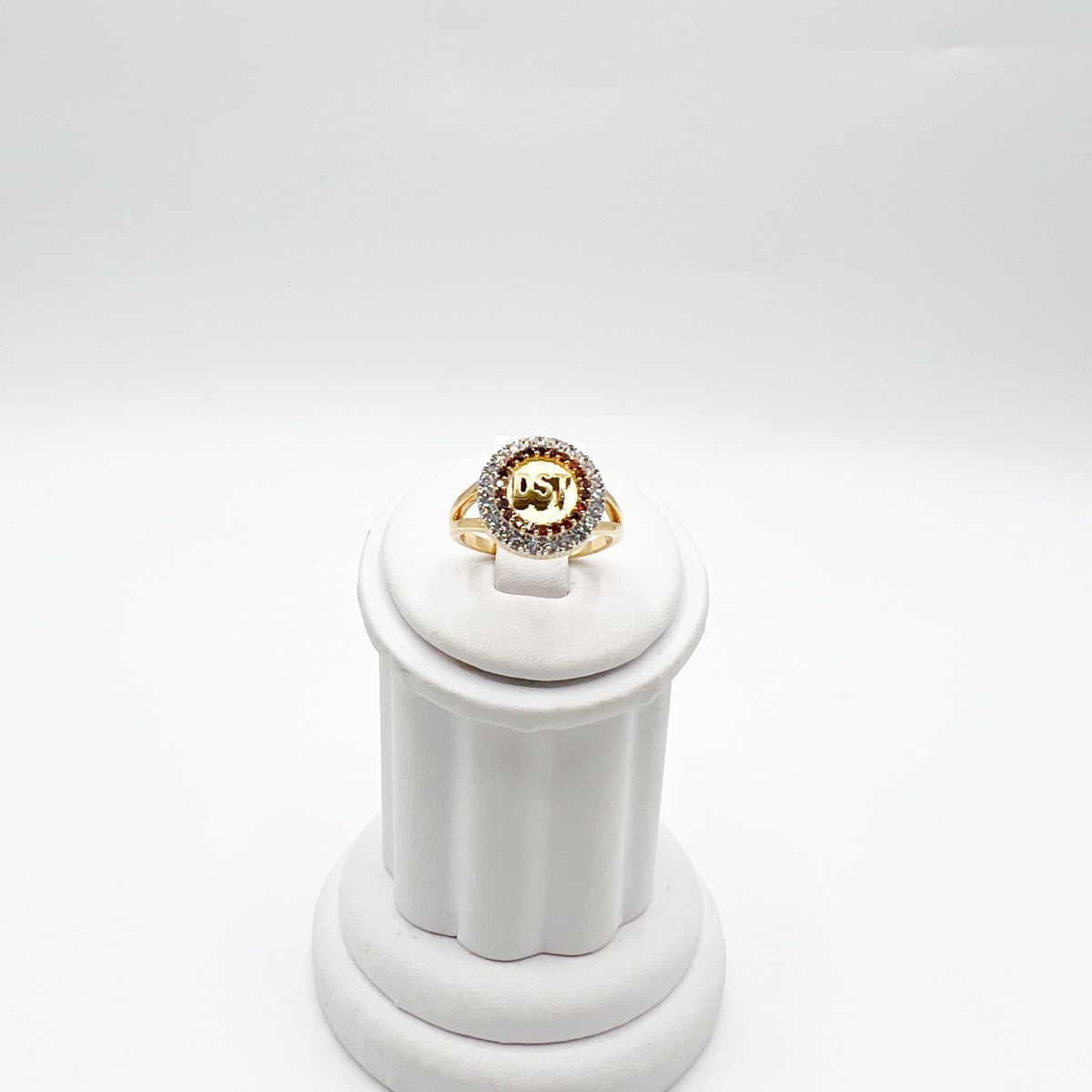 The Raised DST Round Delta Sigma Theta Stone Ring The Raised DST Round Delta Sigma Theta Stone Ring