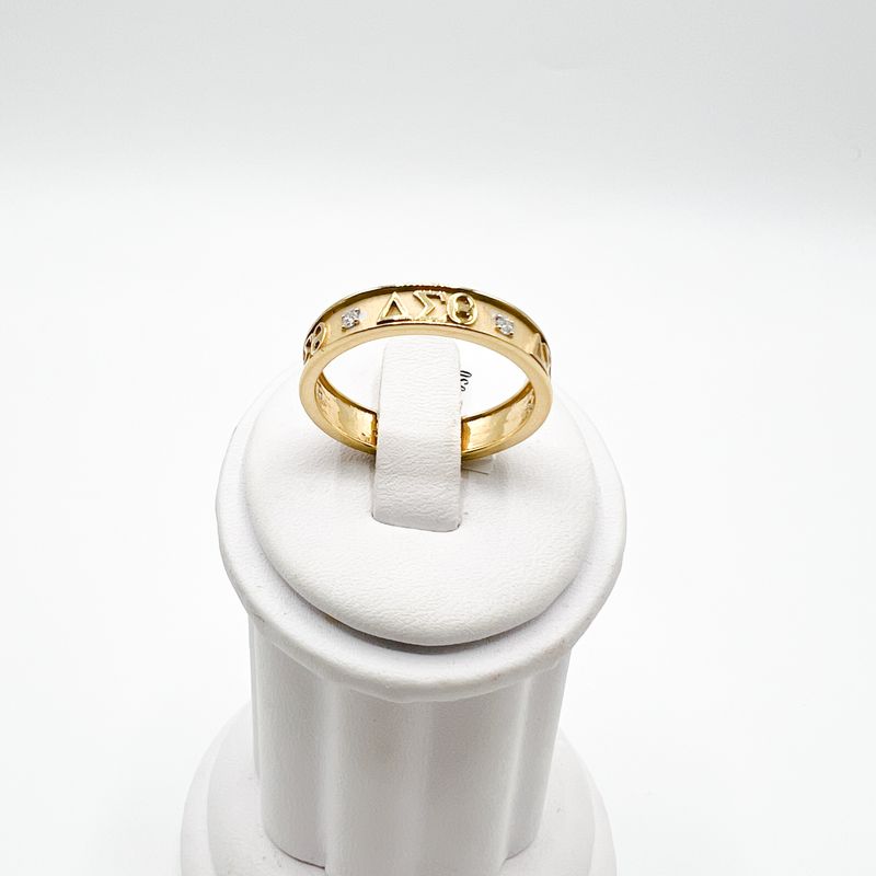 The Recessed Band Delta Sigma Theta Symbol Ring