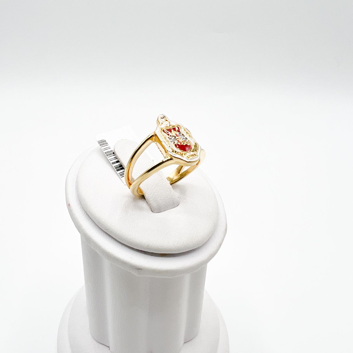 The Small Shield Split Band Delta Sigma Theta Ring