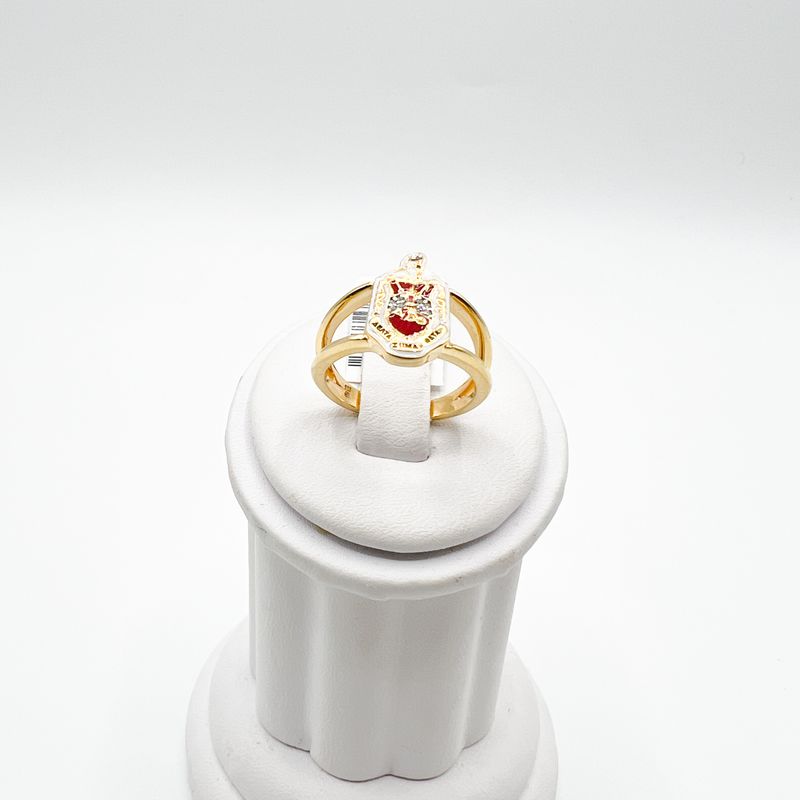 The Small Shield Split Band Delta Sigma Theta Ring